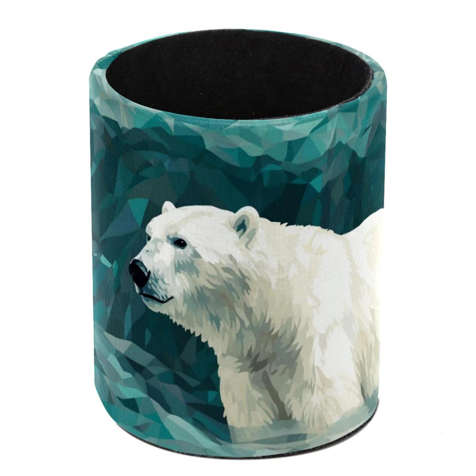 Pen Holder for Desk, White Bear Pencil Holder Pen Cup Marker Holder ...