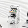 thumbnail image 1 of Pen Holder Stationery Organizer, Transparent Plastic, Multi-functional Desktop Storage, Slant Plug Design, Office Undergraduate Supplies Cosmetic Box, Topliu, 1 of 6