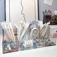 thumbnail image 1 of Pen Holder Transparent 2 Grids, Partitioned Acrylic Desk Organizer, Clear Stationery Storage Box for Office Makeup Brush by PALIFEUR, 1 of 7