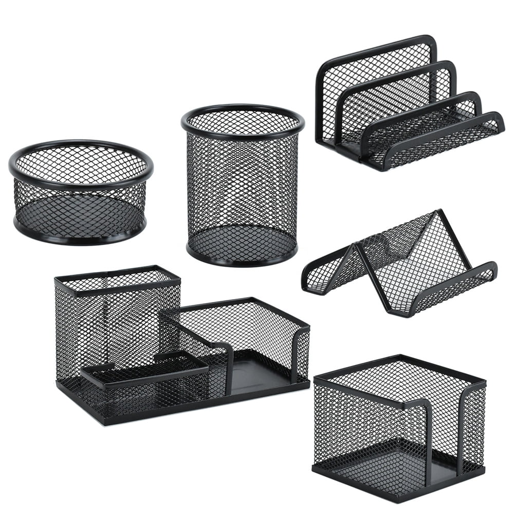 Pen Holder for Desk,Mesh Desk Organizer Office Supplies,Pencil Holder Organizer,Mail Organizer,Paper Clip Holder