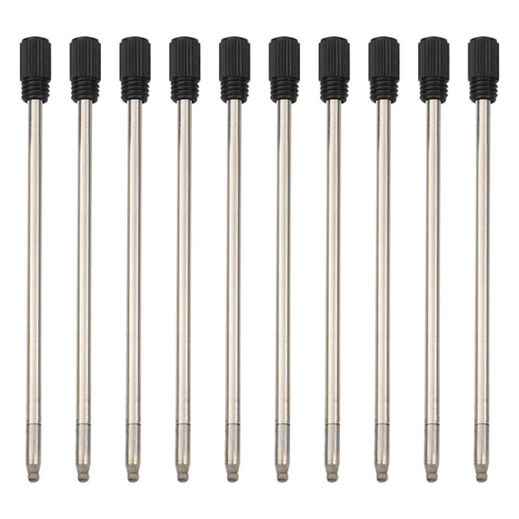 Pen Ink Refills,Ballpoint Pens Refills,Metal Refills,Black Ink Refills(10 Pcs),Replaceable Pen Refills,Ball Point Pen Refills,Ink Pen Refills,Compatible Replaceable Replacement for Pen Writing,2.75"