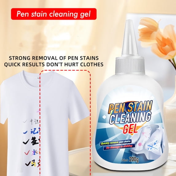 Pen Ink Stain Remover , Fast-Acting Laundry Spot Cleaner for Ballpoint Watercolor Marker, No-Scrub Formula Works on Fresh and Set-In Stains on All Fabrics 200ml