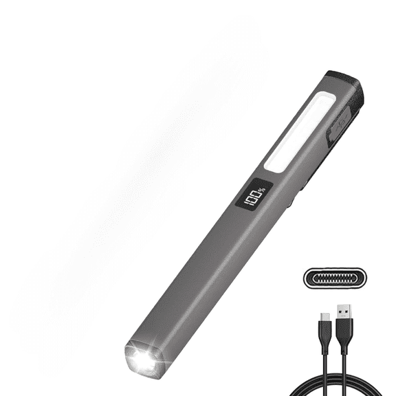 Pen Light Rechargeable Flashlight - COB Small Portable 6 Modes LED Waterproof,Pocket Clip for Home,Car,Emergencies, Inspection,Working,Repair