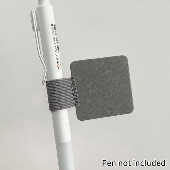 Pen Loops Pencil Holders Self-Adhesive PU Leather Pad For Stylus Pencil Books