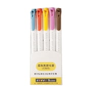 Pen Mildliner Dual-Tip Highlighter Marker Set, Broad and Fine Tips, No Bleed, Ideal for Bible Highlighting, Journaling and Note-Taking, Fluorescent and Cool Ink Colors, 5/25 Pack