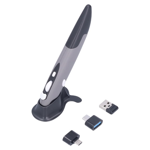 Pen Mouse for Pc BT Mouse Pen Small Compact Wireless Mouse Pen Stylus, 3 DPIs, Plug and Play, Left Handed Users Adapted, Mobile Operation for PC, Smart Television, Set Top Box