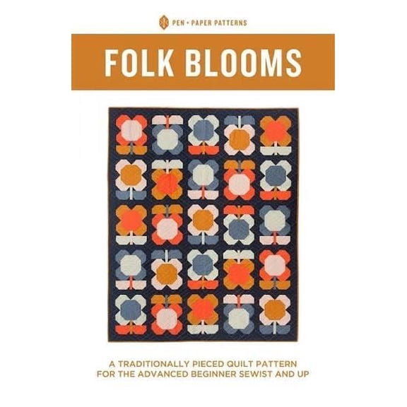 Pen + Paper Patterns Folk Blooms Quilt Pattern