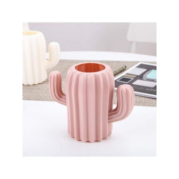 Pen Pencil Desktop Head Makeup Brush Holder Organizer Decoration Stationery Container