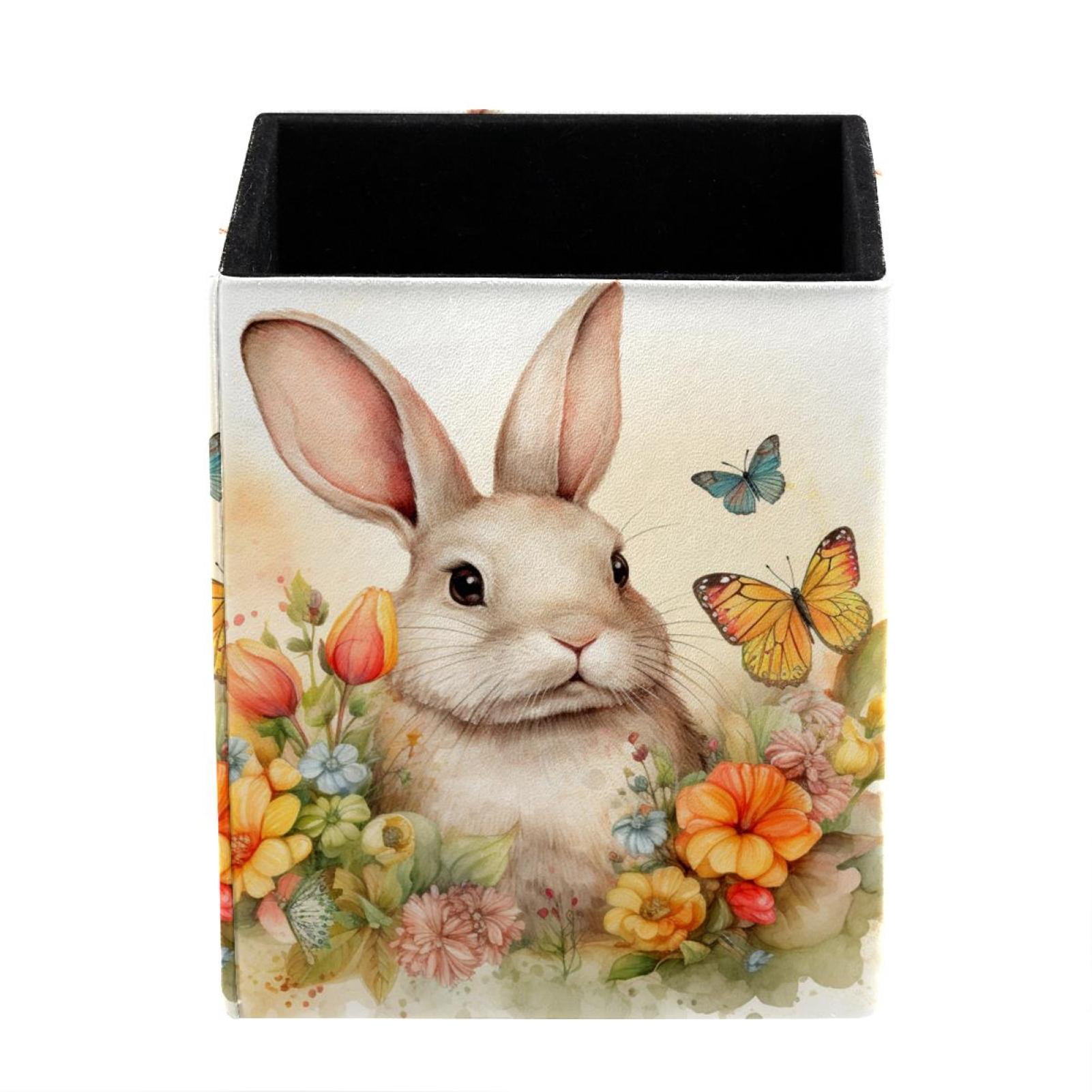 Kawaii Plush Pen Holder For Desk - Animal Shape Desk Organizer For School & Office