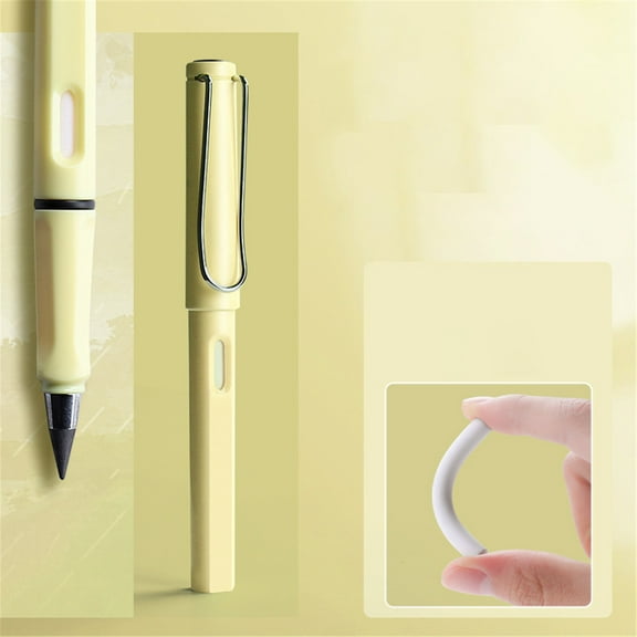 Pen,Pencil Replaceable Head Infinite Pencil Inkless Pen Technology Unlimited Writing Eternal Pencil No Ink With Replaceable Nib Pencil