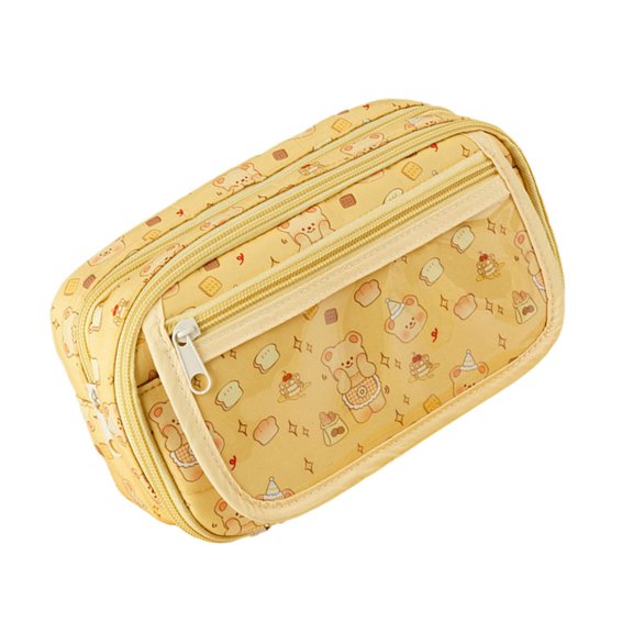 Pen Pouch Cartoon Bear Pencil Case Storage Bag Large Capacity Pencil Case