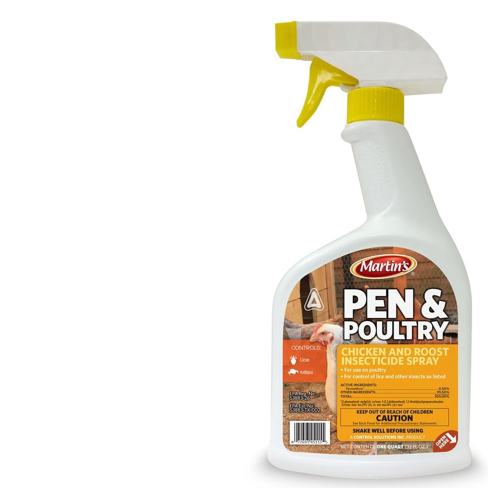 Pen & Poultry Permethrin Chicken & Roost Insecticide Spray Mites Killer & Repel, Readytouse