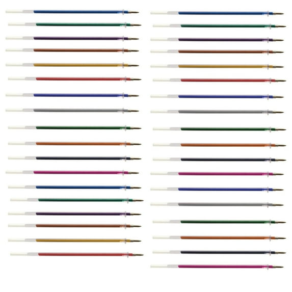 Pen Refills Ballpoint Black, Tyeign Gel 10Ml Watercolor Supplies Pen Office Markers12/24/36Colors Replace Stationery 5Ml Pen Refills for Click Pens Pen Refills for Click Pens with Spring
