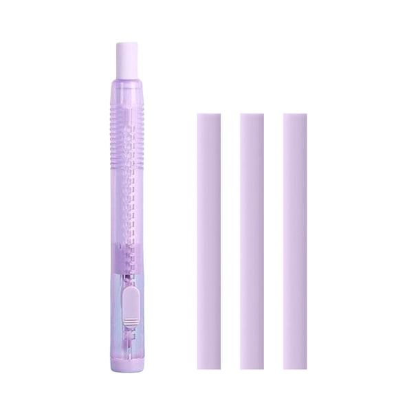 Pen Shape Eraser Set Retractable Mechanical Eraser Pen for Painting and Writing 4-Pack Stationery Erasers with Handheld Design