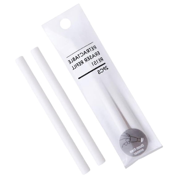 Pen Shape Retractable Eraser Press Action Eraser Easy Erasing Rubber Eraser for Student Adult Writing Art Drawing