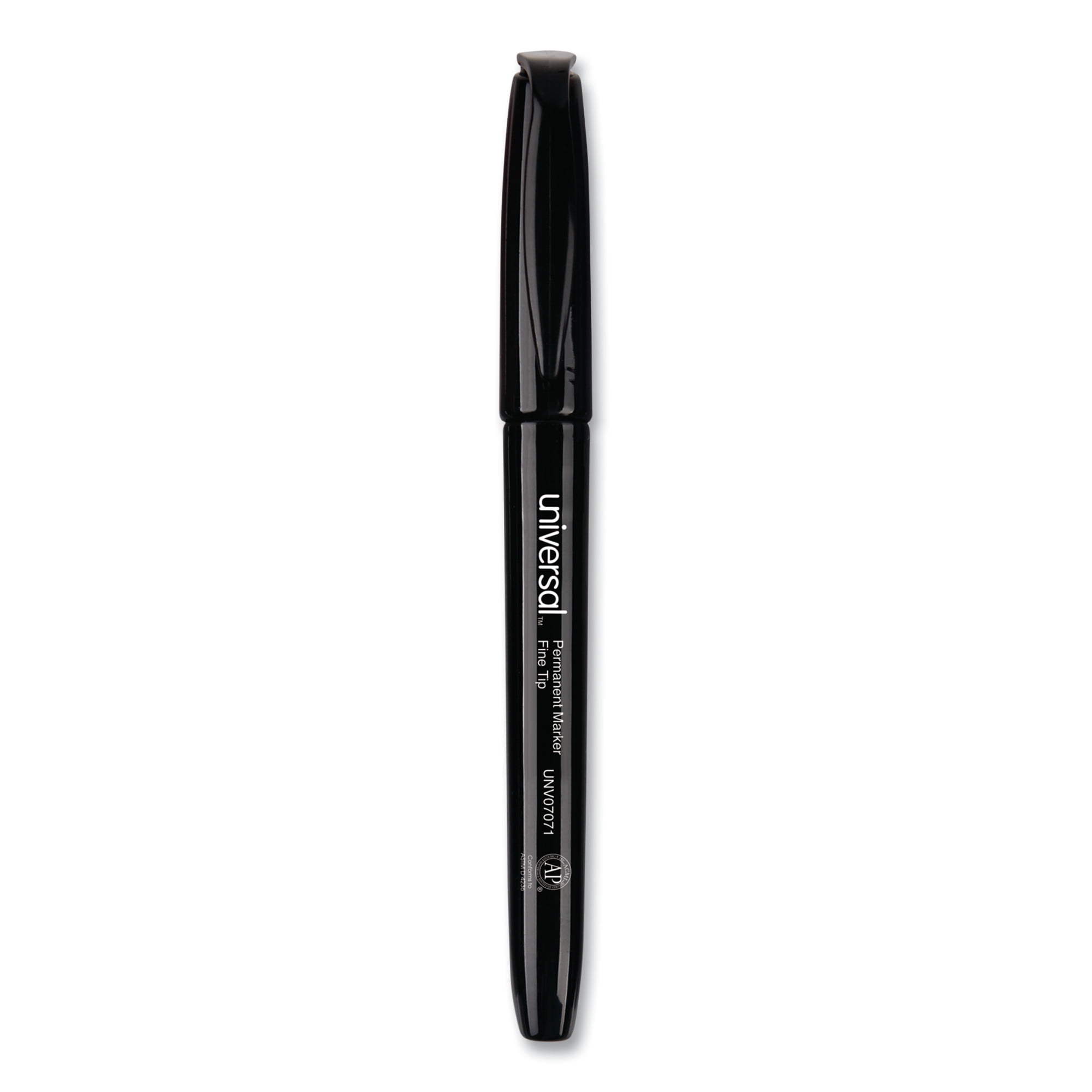 Permanent Marker, Pen-Style, Fine Bullet Tip, Black, 5/Pack Permanent Marker, Pen-Style, Fine Bullet Tip, Black, 5/Pack