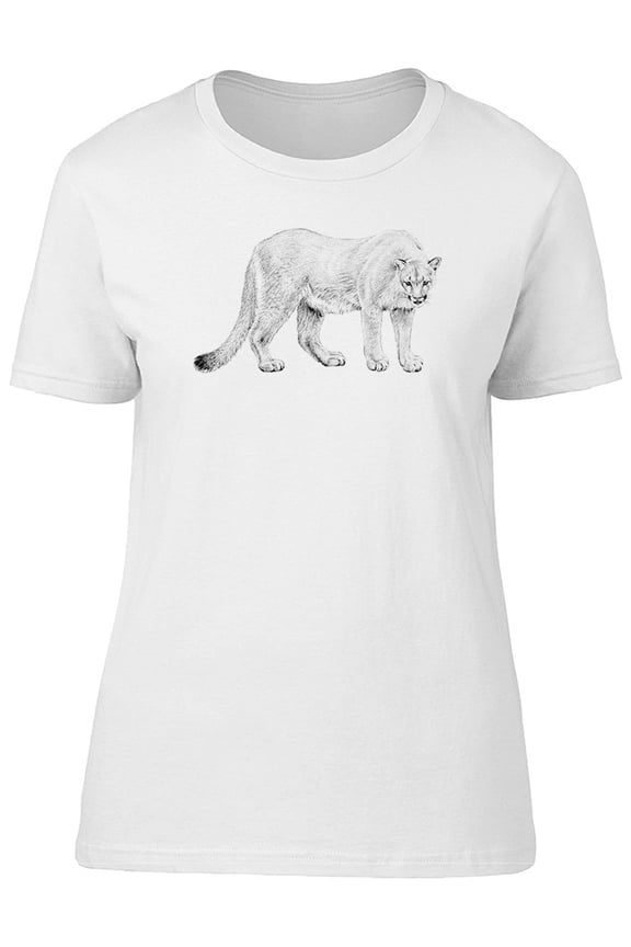 Pen Style Standing Mountain Lion T-Shirt Men -Image by Shutterstock, Male 3X-Large