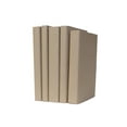 thumbnail image 1 of Pen & Willow Tan Paper-Wrapped Decorative Books - Real, eco-friendly, shelf-ready book bundles for home or office decor, weddings or staging., 1 of 5