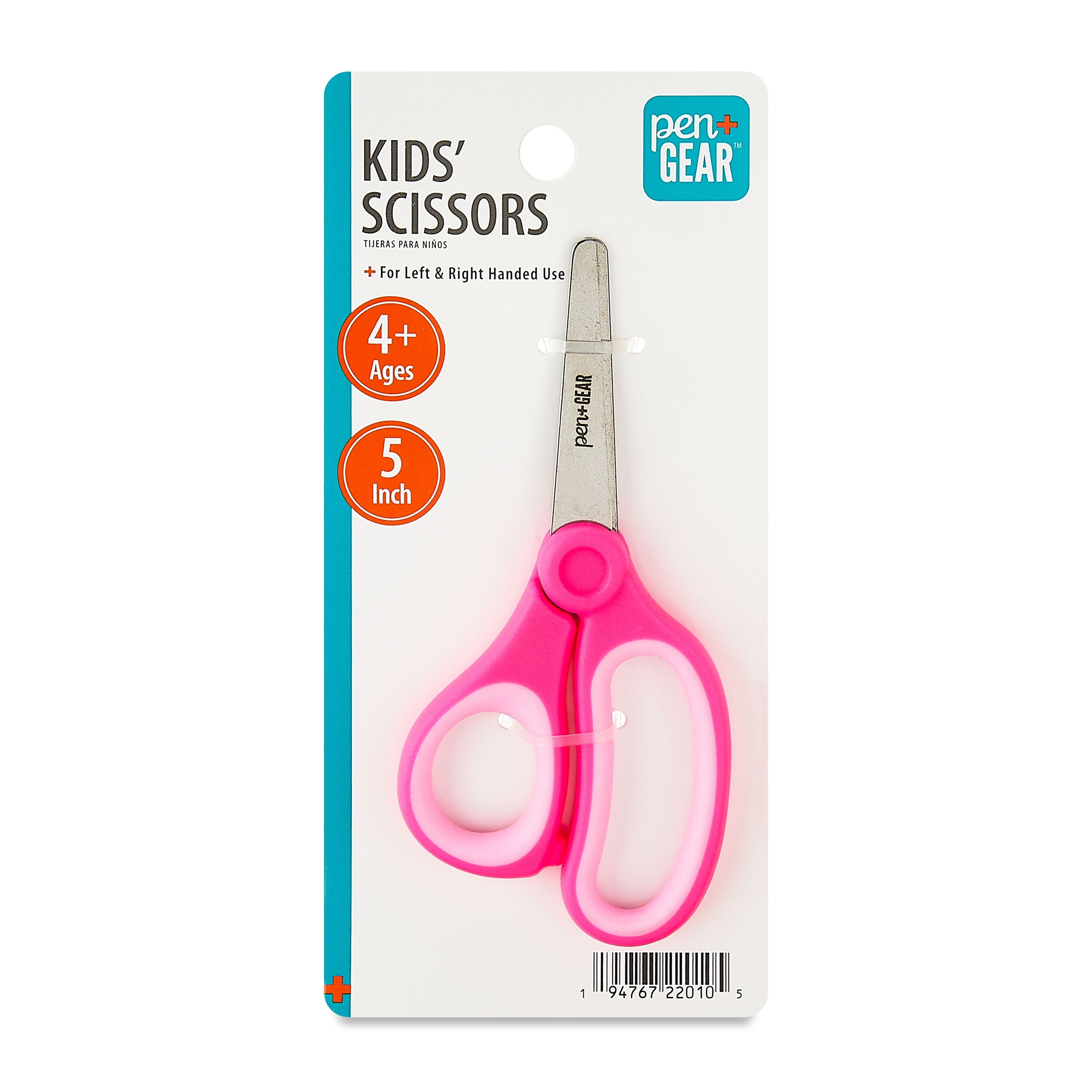Pen+Gear 5-inch Blunt-tip Kids Scissors, School Supplies, Pink