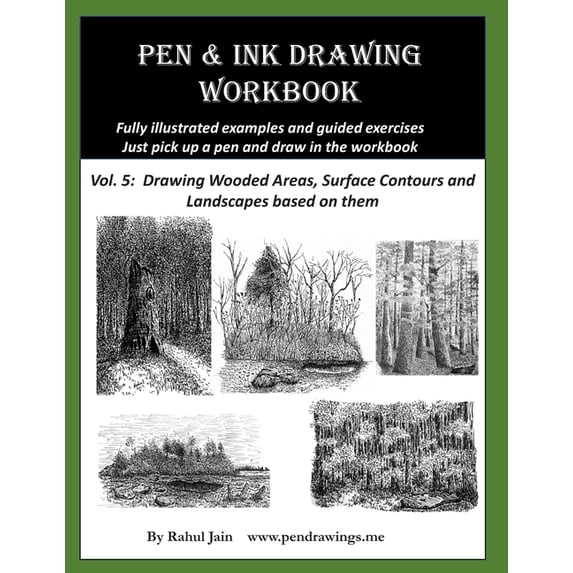 Learn Ink Pen and Ink Drawing Workbook Vol 5: Learn to Draw Pleasing Pen & Ink ...