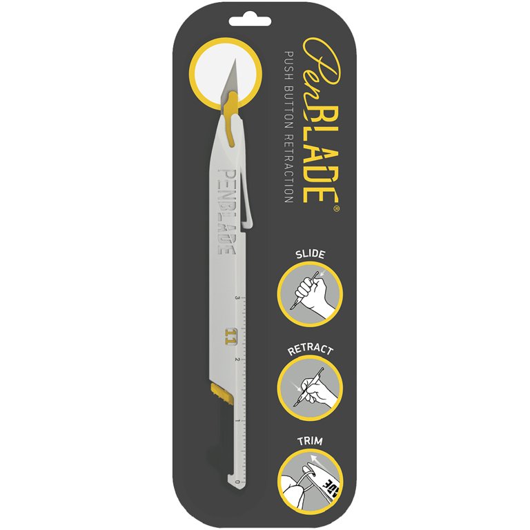 Penblade W/#11a Blade 1/pkg-white W/yell - Walmart.com