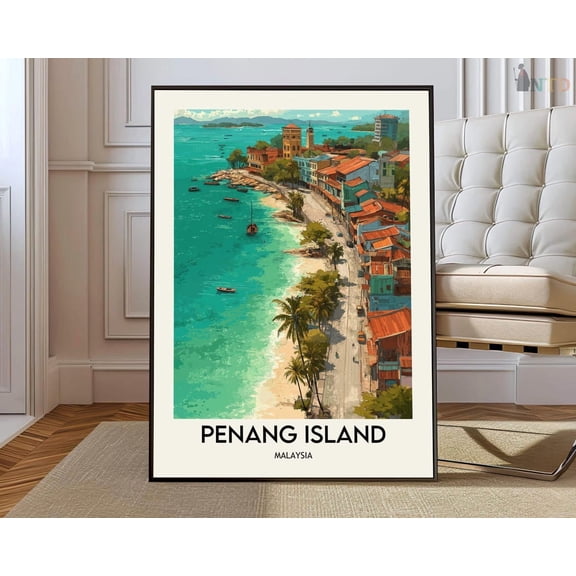 Penang Island Malaysia Poster Unframed Paper Print