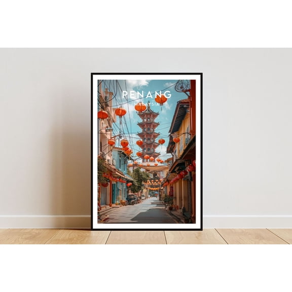 Penang Travel Print Malaysia Penang Malaysia Travel Wall Art Malaysia Print Malaysia Asia Penang George Town