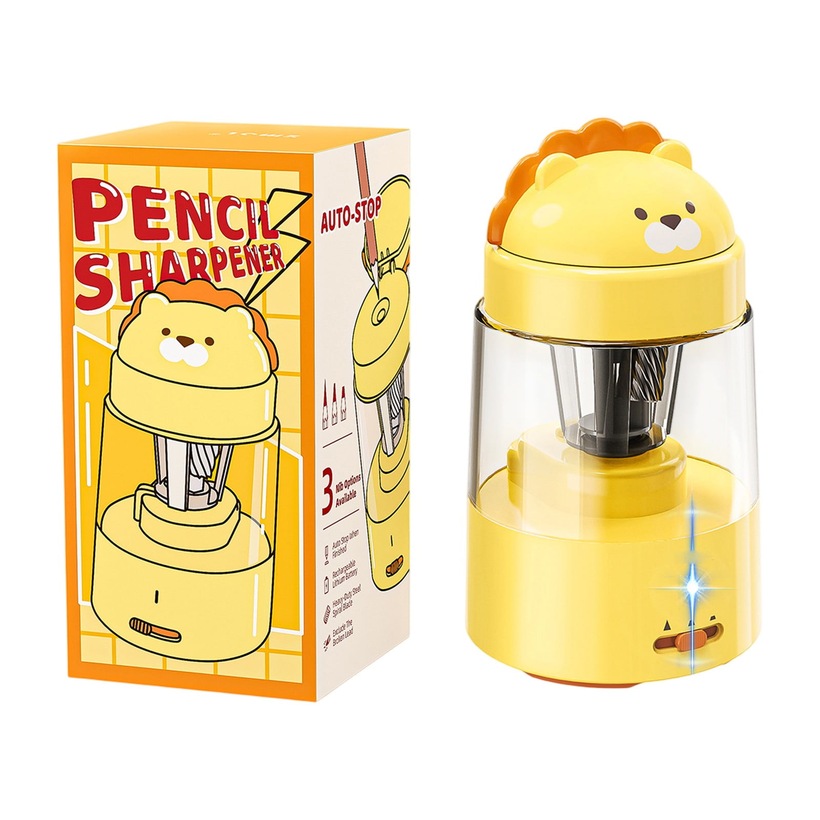 Pencil Automatic Sharpener - Pencil Roller Student Stationery Semi ...