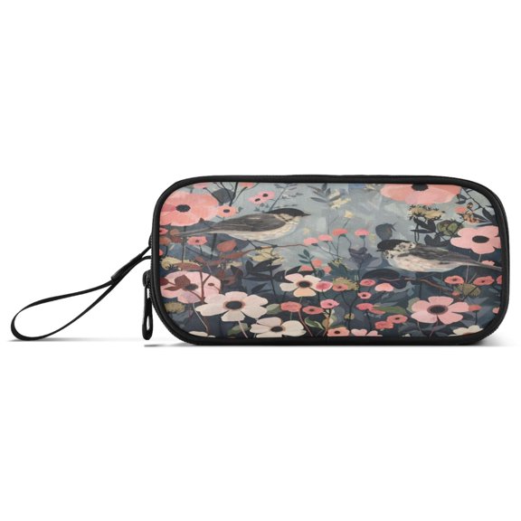 Pencil Bag 8.86*3.54*4.33 Inches Pencil Bag pencil Cases Pencil Bags are Suitable For Study, Work, Outings, Travel and Going Out Black Bird