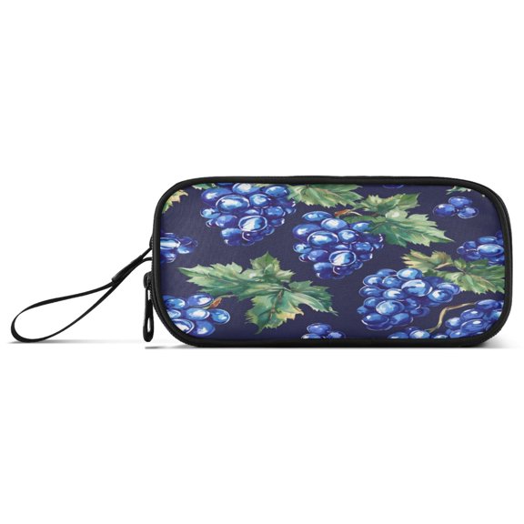 Pencil Bag 8.86*3.54*4.33 Inches Pencil Bag pencil Cases Pencil Bags are Suitable For Study, Work, Outings, Travel and Going Out Blue Grape