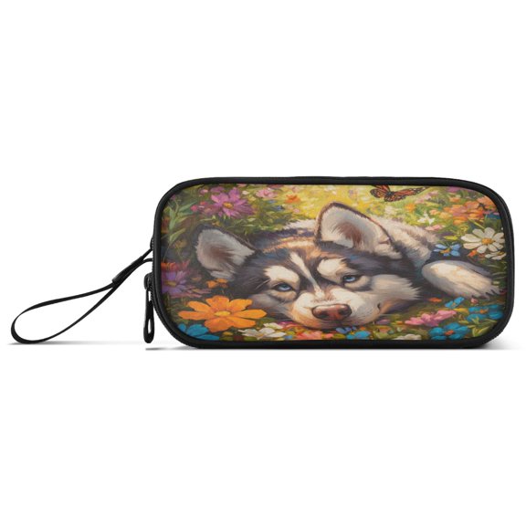 Pencil Bag 8.86*3.54*4.33 Inches Pencil Bag pencil Cases Pencil Bags are Suitable For Study, Work, Outings, Travel and Going Out Husky Butterfly