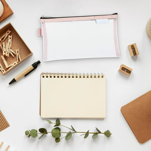 Pencil Bag Clearance, Hwkond Mesh Pencil Pouch Transparent Stationery Pouch Transparent Pencil Pouch Large Capacity Pencil Case Stationery Box Pencil Pouch Back to College