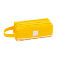 thumbnail image 1 of Pencil Bag Pen Case, Large Capacity Students Stationery Pouch Holder Desk Organizer with Double Zipper - Yellow, 1 of 5