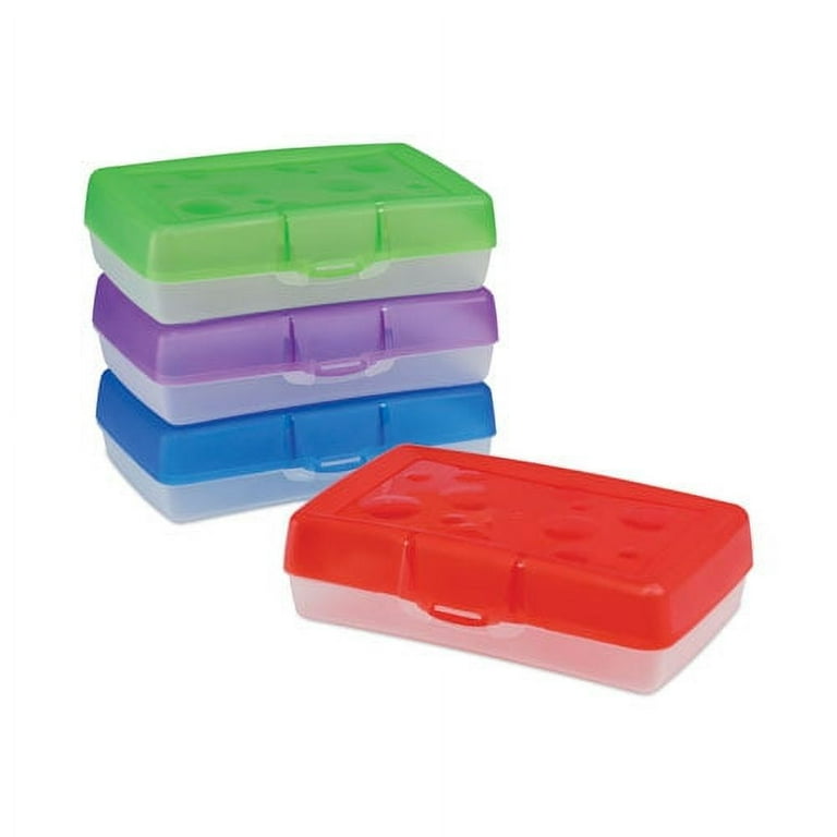Pencil Box, 8.38 x 5.63 x 2.5, Randomly Assorted Colors Pencil Box, 8.38 x 5.63 x 2.5, Randomly Assorted Colors