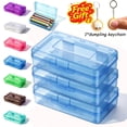 thumbnail image 1 of Pencil Box, Clear Hard Plastic Large Capacity Pencil Case for Middle Kids Back to School Supplies, 1 of 8