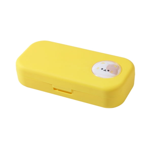 Pencil Box Cute Cartoon Double-layer Pencil Case, Large Capacity for Elementary Students