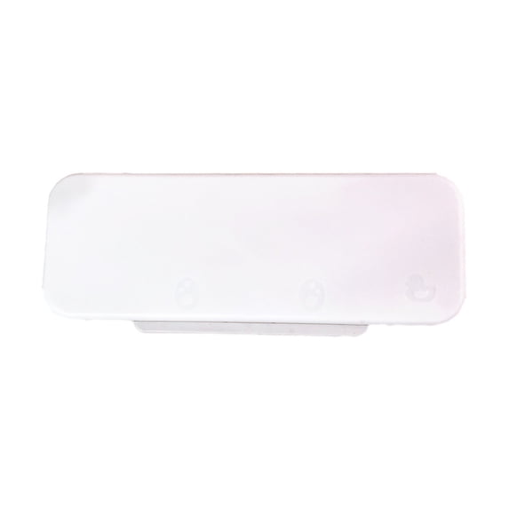Pencil Box, Cute Pen Box Organizer Plastic Storage for Pencils, Erasers, Paper Clips and Other Small Stationery Supplies White