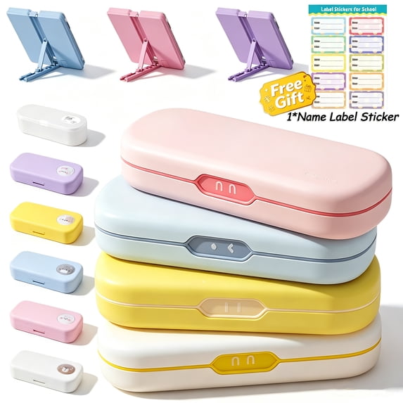 Pencil Box, Cute Pencil Case Storage Box for Back to School Stationery Organization