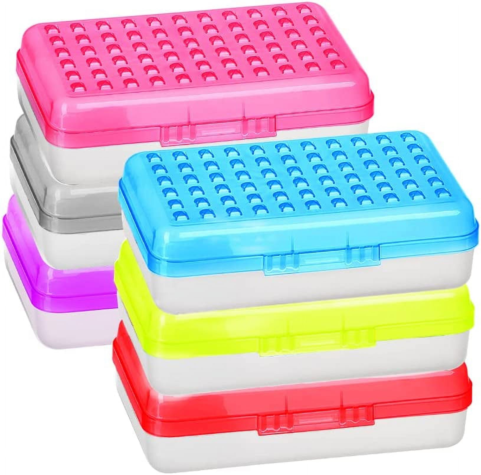 Pencil Box for Kids School Supply Box Pencil Case – 6 Pack Assorted colors  Pencil Case Box for organize, school pencil box Plastic Pencil Case Plastic