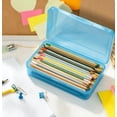 thumbnail image 1 of Pencil Box, Large Capacity Clear Hard Plastic Pencil Case,1PC, 1 of 5