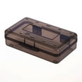thumbnail image 1 of Pencil Box, Large Capacity Clear Pencil Case, 1 Pack Hard Pencil Case, Clear Crayon Box with Snap-tight Lid Stackable Design, Plastic Storage Box for Office Supplies, Black, 1 of 2
