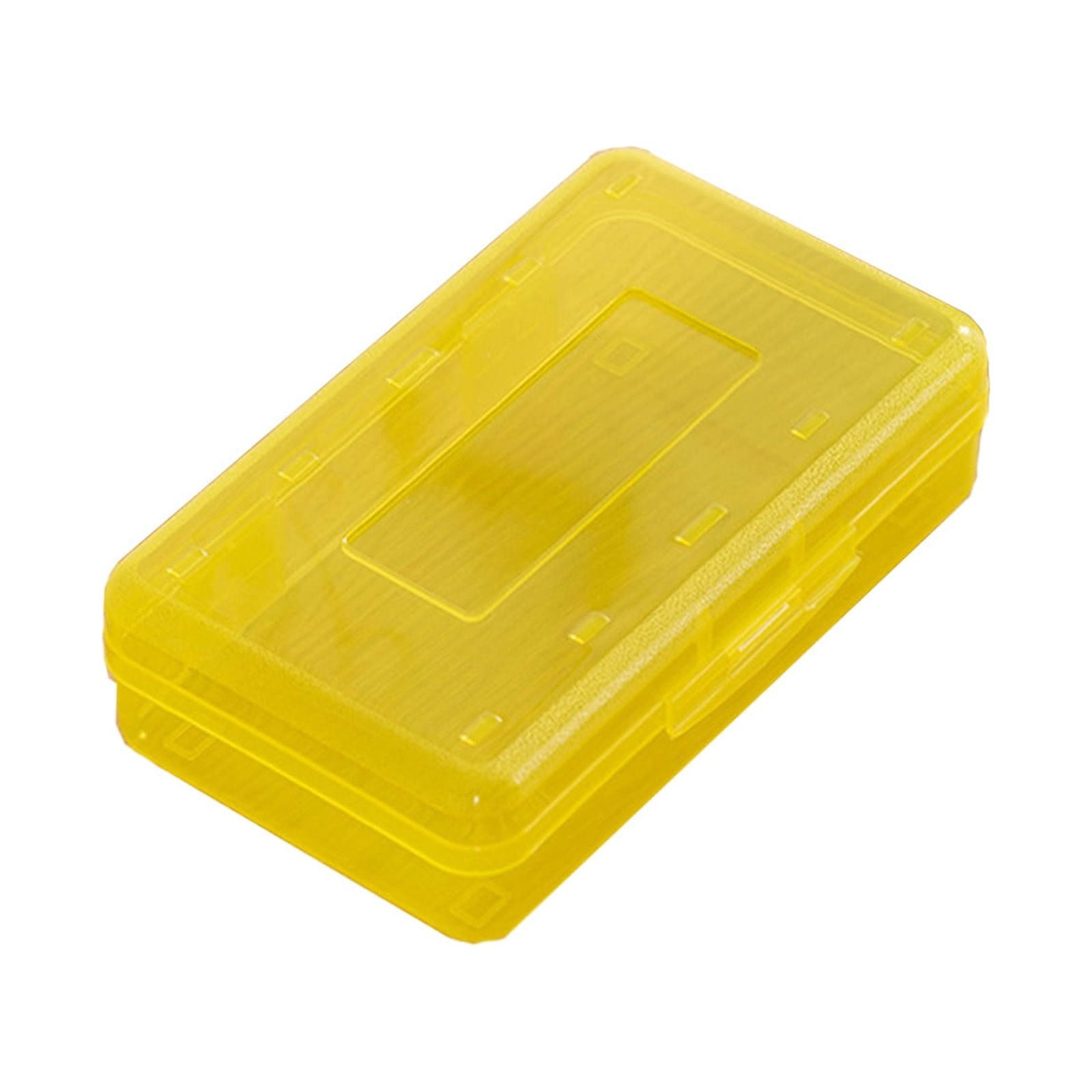 Stationery Box Large Capacity Stackable Design Anti-dirty Transparent Kid  Pencil Box for School Yellow Plastic
