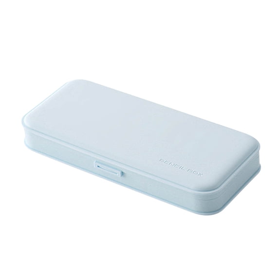 Pencil Box Plain Multi-grid Pencil Case, Student & Office Stationery Storage Case