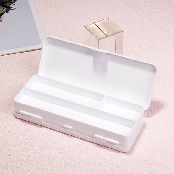 Pencil Box Portable Double-sided Open Pencil Case, Large Capacity Student Desktop Stationery Box
