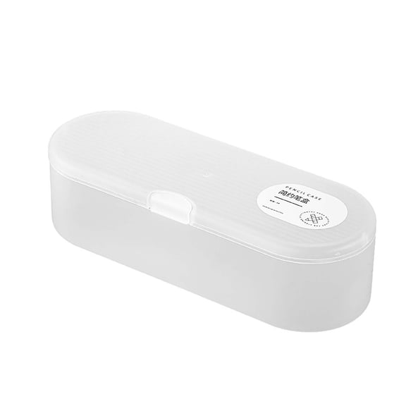 Pencil Box Solid Color Student Plastic Pencil Case for Stationery Storage