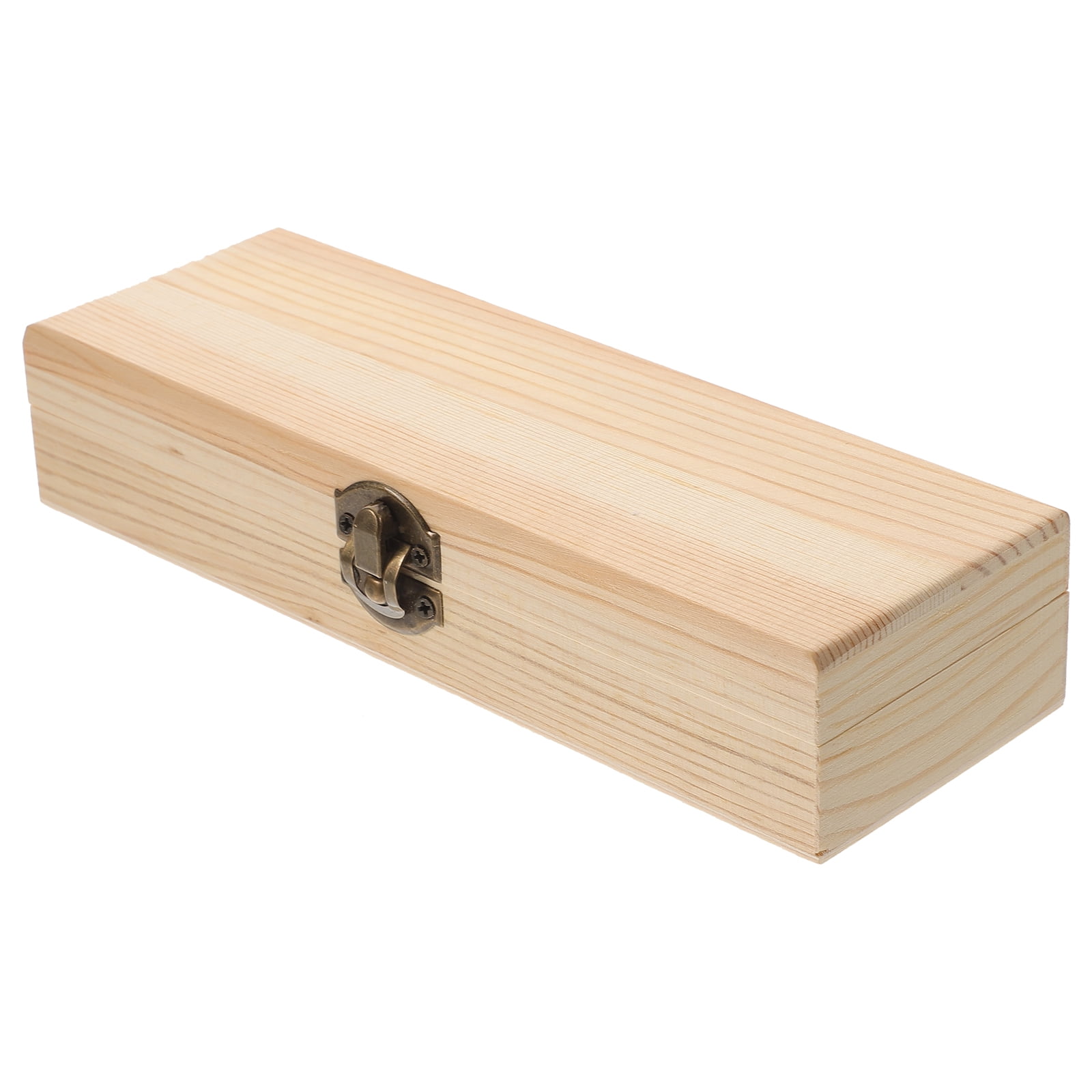 Pencil Box Wooden Pencil Box Wood Pen Storage Container for School