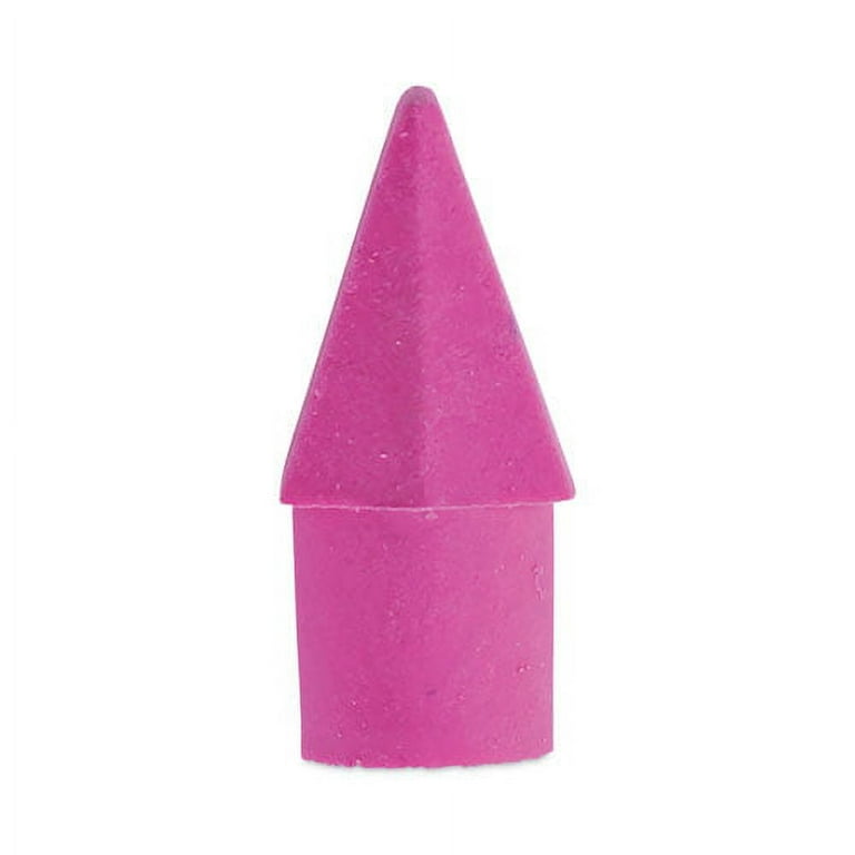 Pencil Cap Erasers, For Pencil Marks, Pink, 150/Pack Pencil Cap Erasers, For Pencil Marks, Pink, 150/Pack