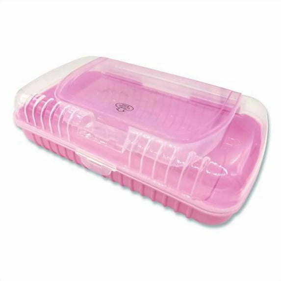 Pencil Case, 2 Compartments, 9.13" x 5.7" x 2.5", Randomly Assorted Color | Bundle of 5