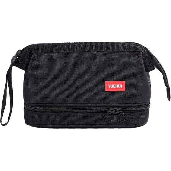 Pencil Case - 2-Layer Large Capacity Aesthetic Pencil Pouch with Strong Zipper, Handheld Stationery Organizer Pen Case with Compartments for College, office, Travel, for Women Men(Pink)