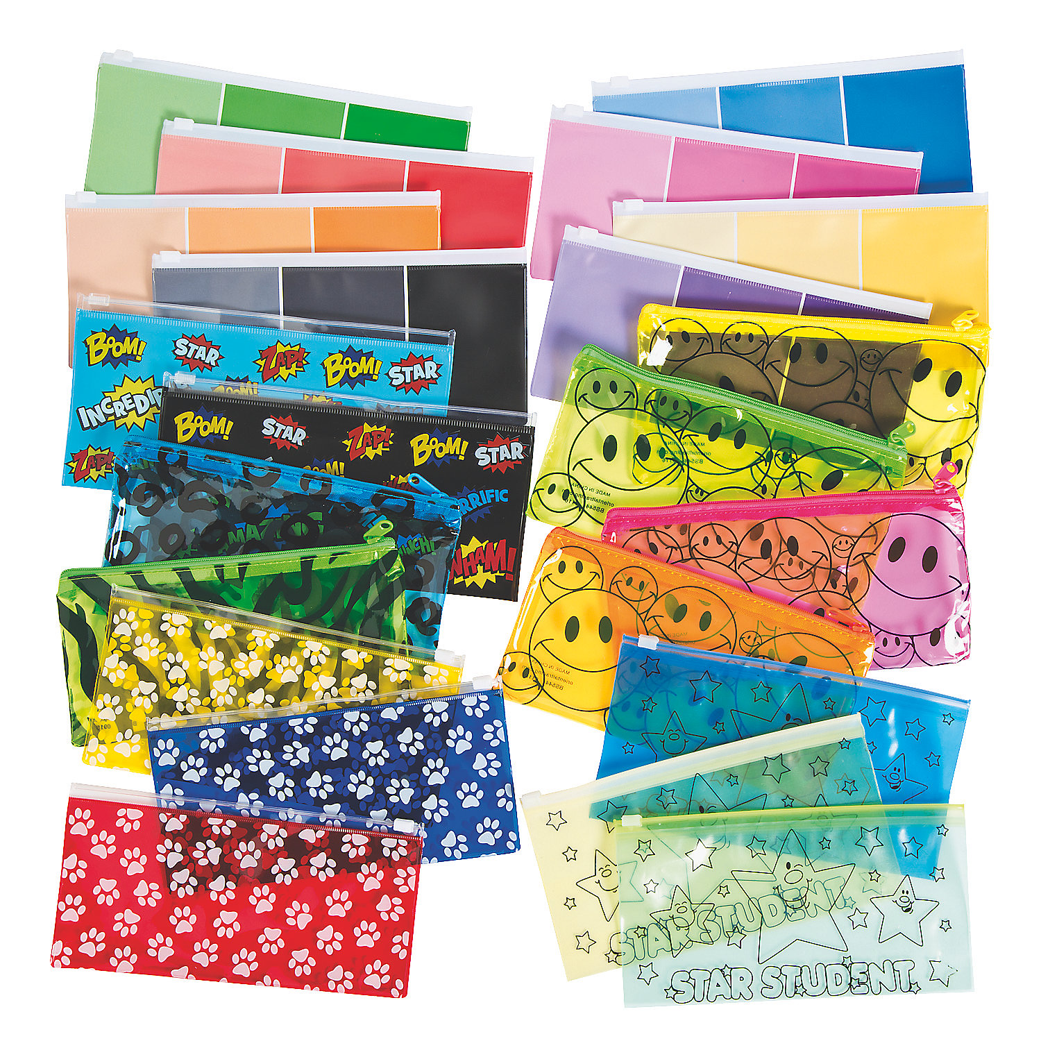 Pencil Case Assortment - Stationery - 36 Pieces